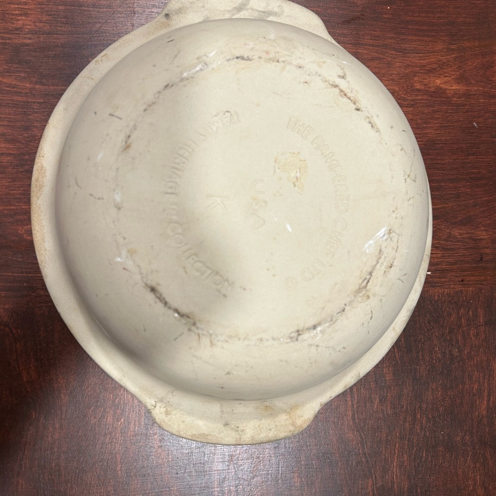 Pampered Chef Stoneware Baking Dish - Cream - Picture 3 of 3